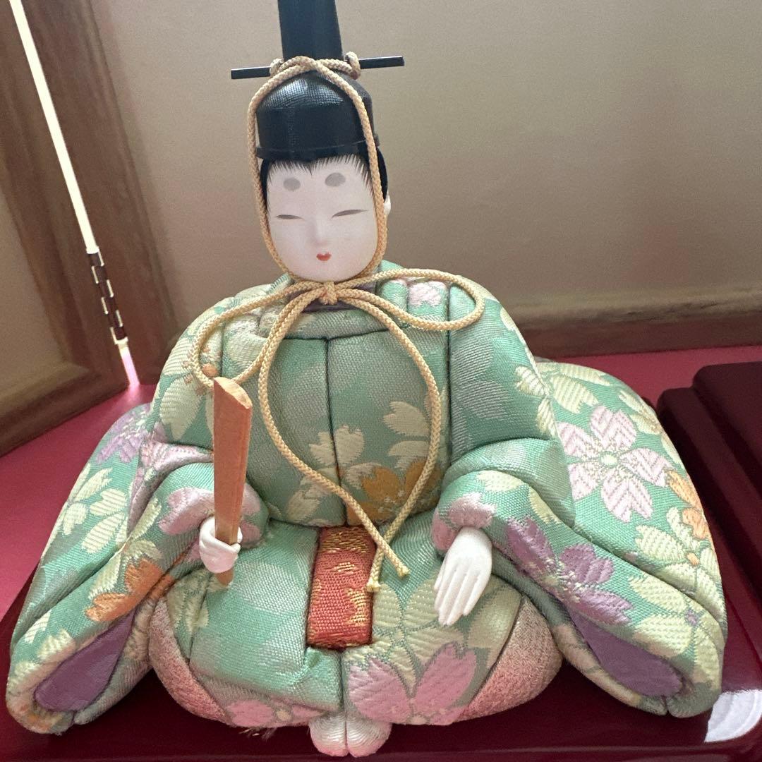 雛人形　桐箱付き 真多呂　木目込み人形　コンパクト　 お雛祭り