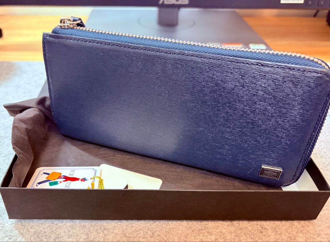 PORTER CURRENT 長財布　ネイビー