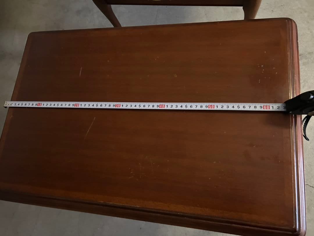 マルニ木工 80年代ビンテージ 小型テーブル、チェアーセット 引き取り限定！