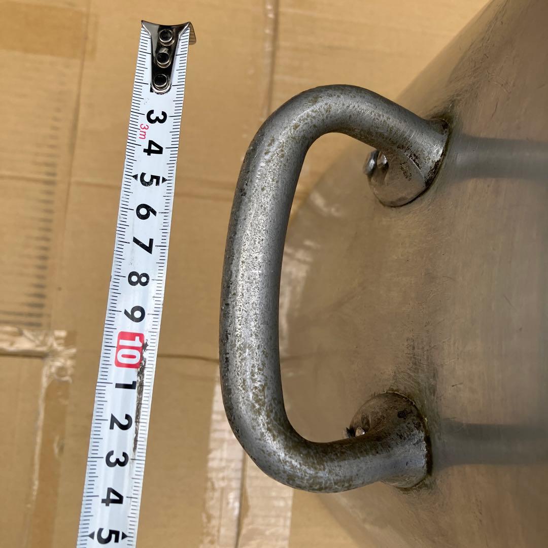 業務用　大型アルミ製寸胴鍋　大容量　2ハンドル　内径約48㎝　分厚いアルミ製