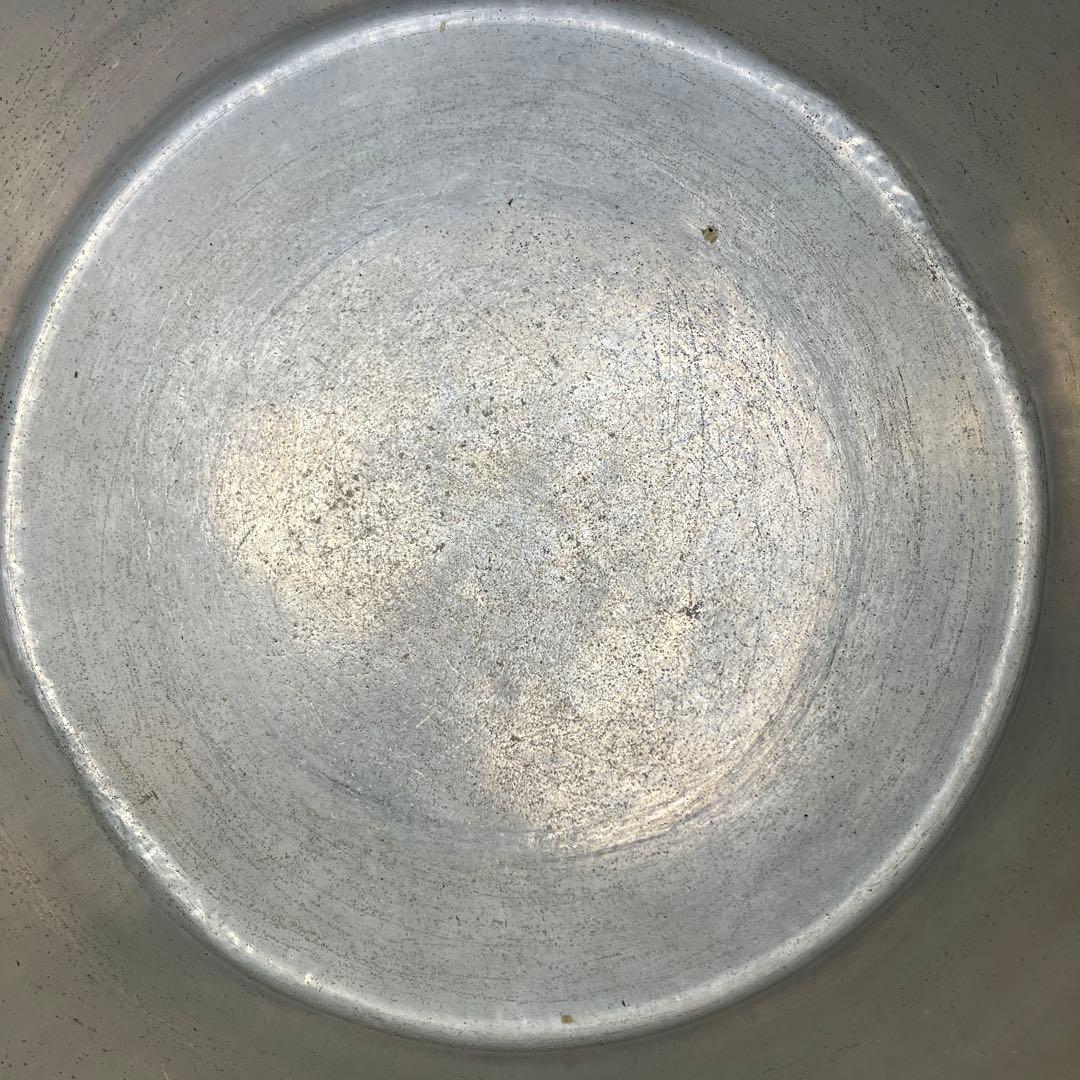 業務用　大型アルミ製寸胴鍋　大容量　2ハンドル　内径約48㎝　分厚いアルミ製