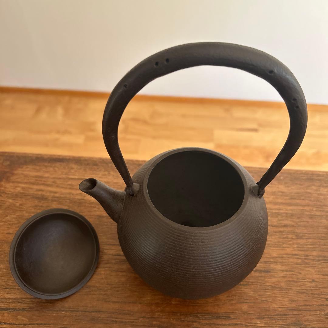 新品未使用　希少な鈴木盛久　日の丸形鉄瓶