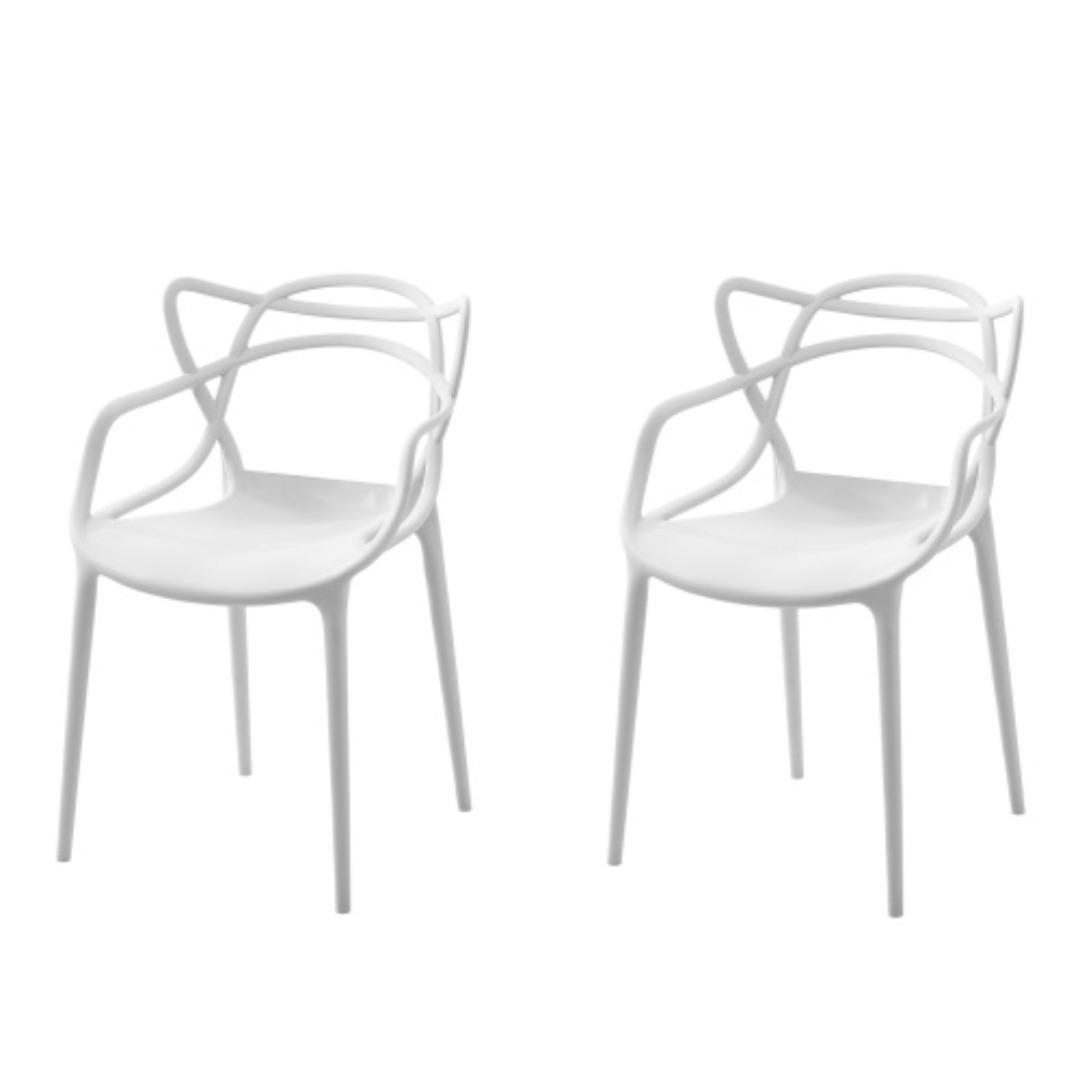 2脚セット ダイニングチェア 猫耳デザイン おしゃれ 北欧 椅子 軽量 シンプル