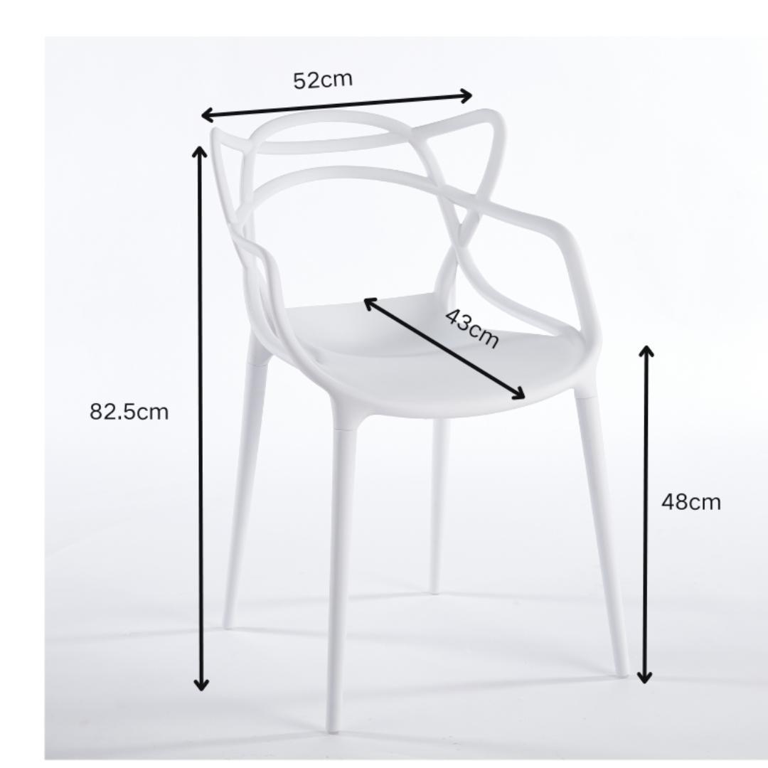 2脚セット ダイニングチェア 猫耳デザイン おしゃれ 北欧 椅子 軽量 シンプル