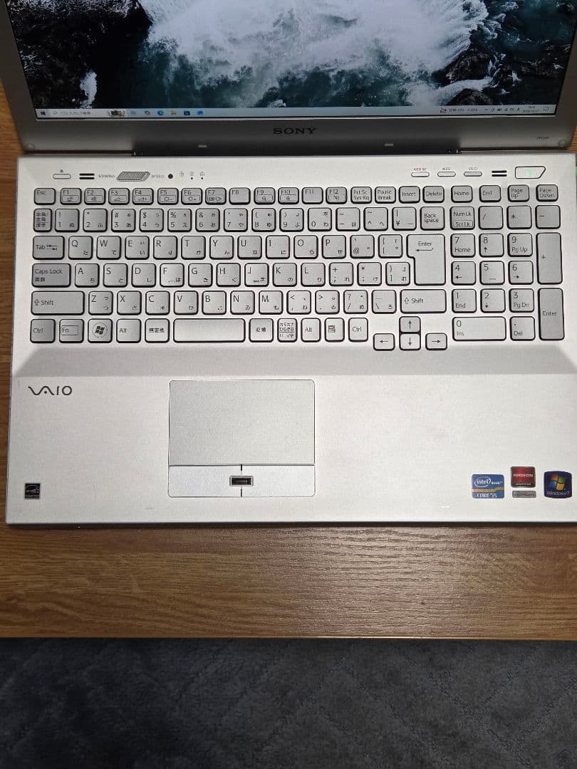 【ほぼ未使用】SONY VAIO ノートPC 15.5インチ　シルバー