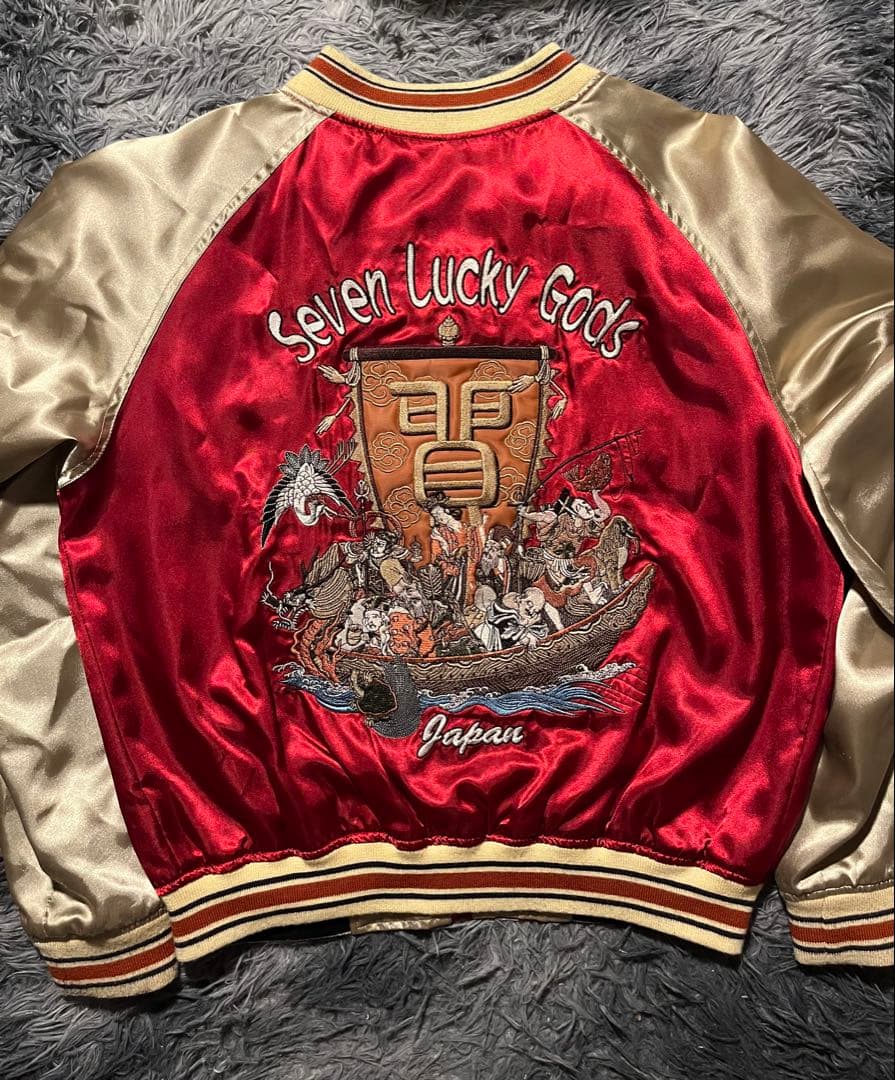 スペシャルNouveau Brillant Homme スカジャン 七福神刺繍