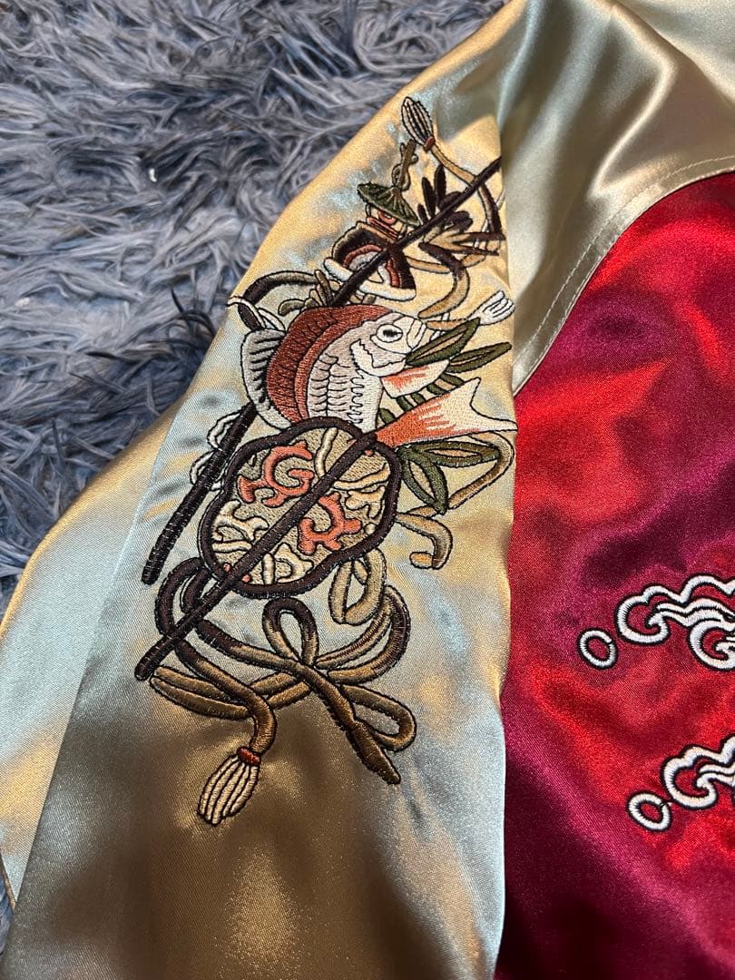 スペシャルNouveau Brillant Homme スカジャン 七福神刺繍