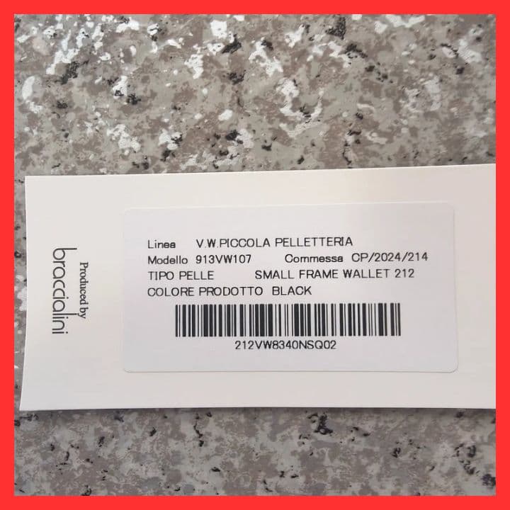 【新品未使用】ヴィヴィアンウエストウッド三つ折り財布　913VW107　ブラック