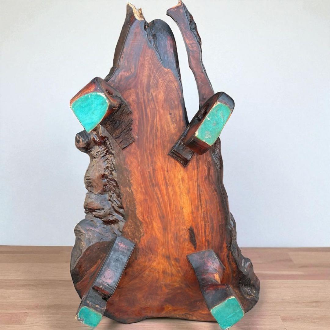 一点物❣️送料無料✨天然木 無垢 一枚板 座卓 アート家具 128cm 和モダン