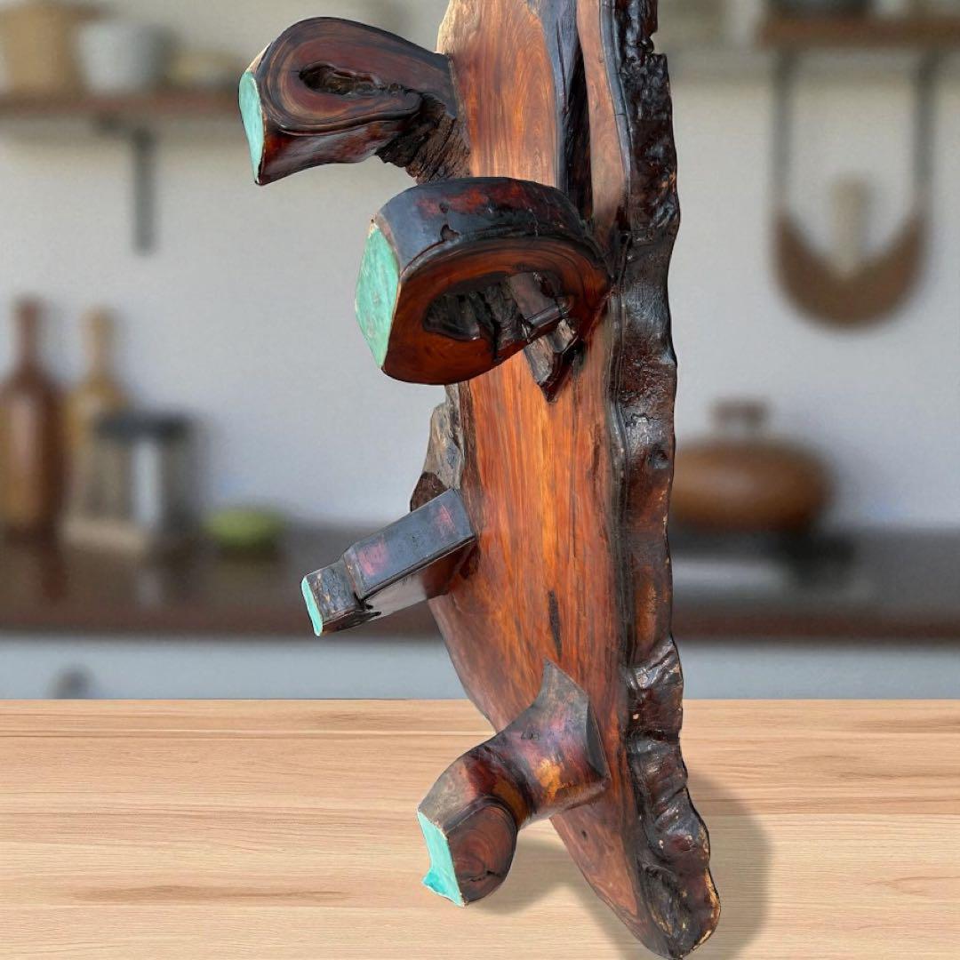 一点物❣️送料無料✨天然木 無垢 一枚板 座卓 アート家具 128cm 和モダン