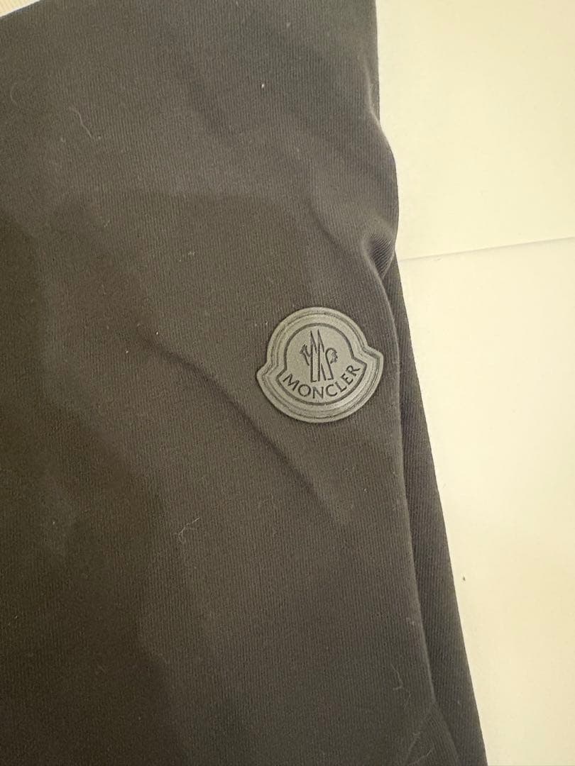 MONCLER モンクレール 半袖Tシャツ ワッペン ロゴ ブラック XL