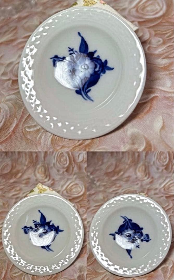 ロイヤルコペンハーゲン 豆皿 小皿 未使用 美品 バタープレートプレート3枚