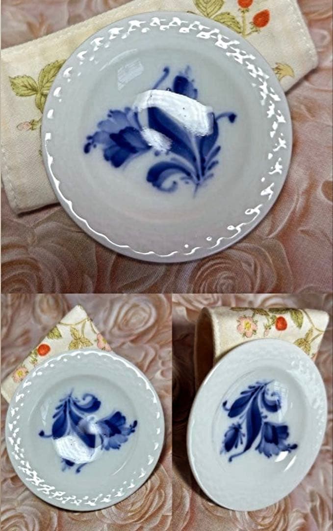 ロイヤルコペンハーゲン 豆皿 小皿 未使用 美品 バタープレートプレート3枚