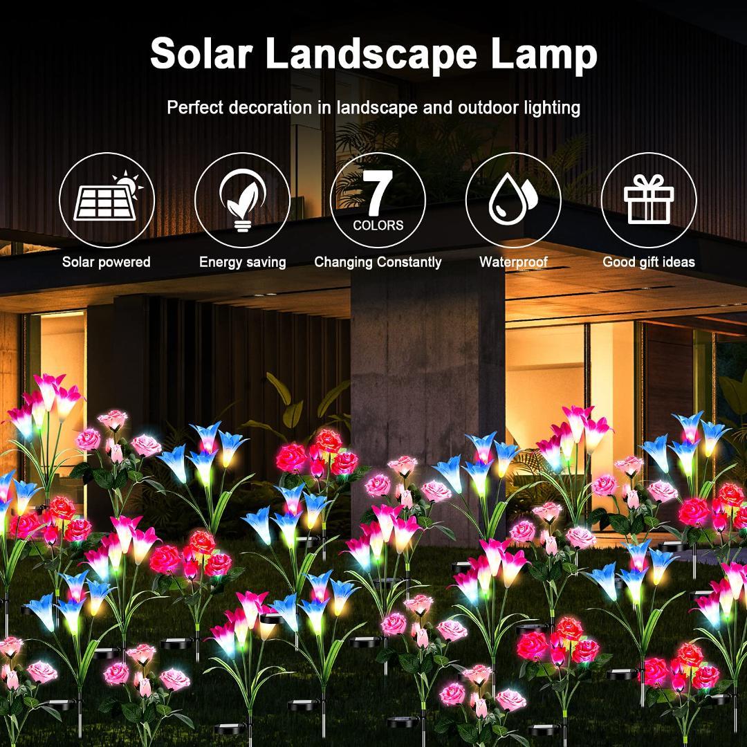埋め込み式 防水 7色 太陽光パネル充電 屋外ソーラーライト ガーデンライト