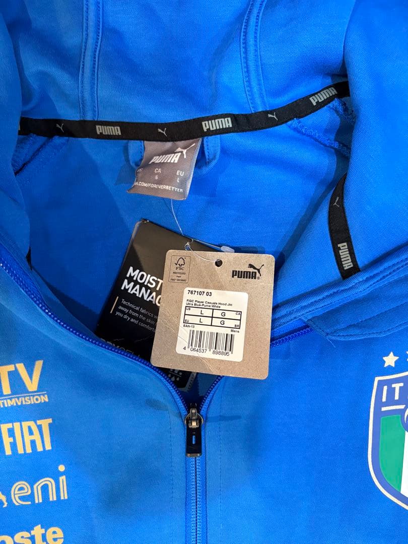 イタリア代表　移動用　スウェットスーツ　支給品　サイズL