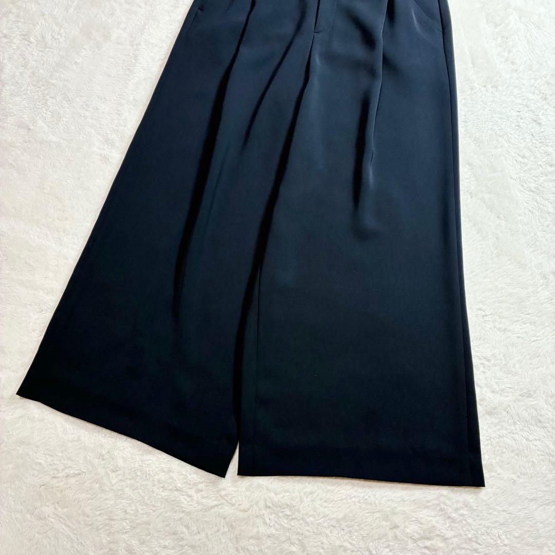 極美品 コムサイズム パンツスーツ カラーレスジャケット ネイビー 11