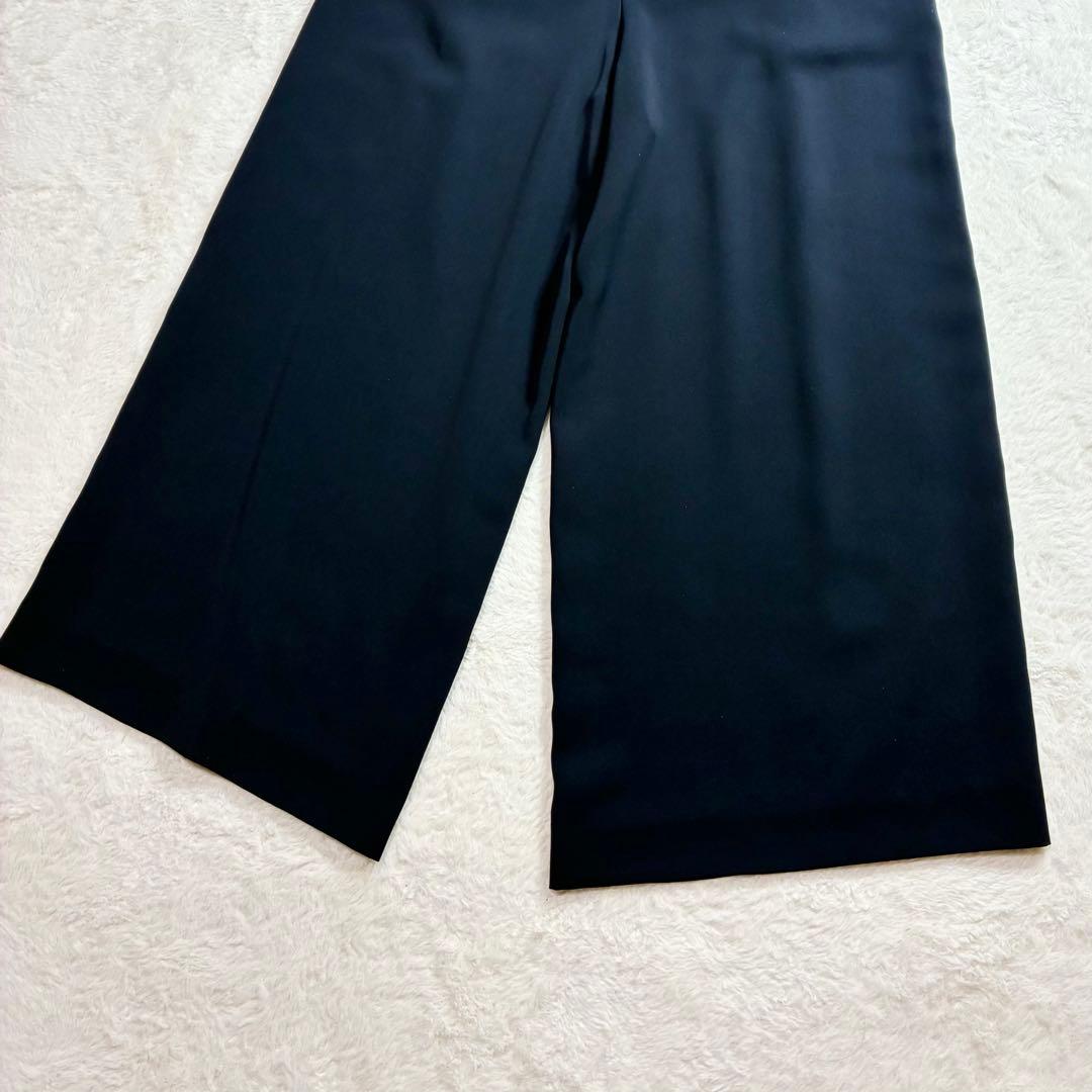 極美品 コムサイズム パンツスーツ カラーレスジャケット ネイビー 11