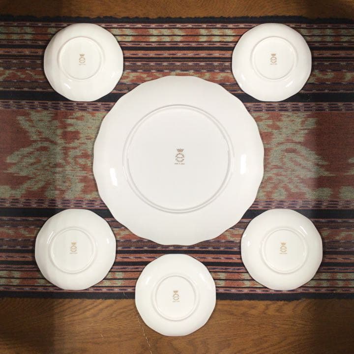 今こそうー特価』　ナルミ 『ミラノ』　汲み出し揃(茶托) 小皿　5組 大皿　1枚