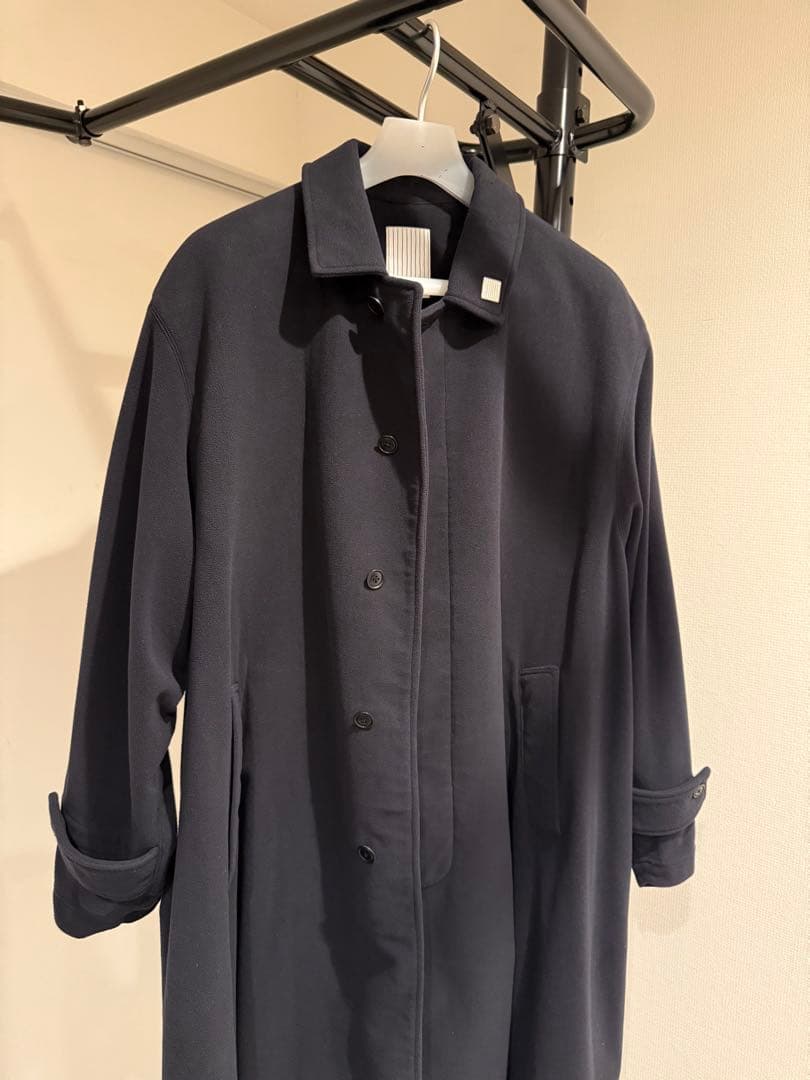 美品22aw S.F.C SOUTIEN COLLAR COAT XL NAVY
