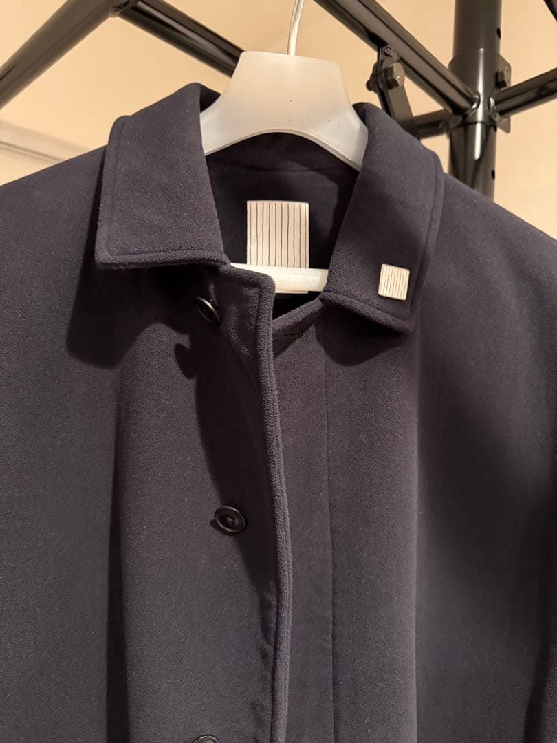 美品22aw S.F.C SOUTIEN COLLAR COAT XL NAVY