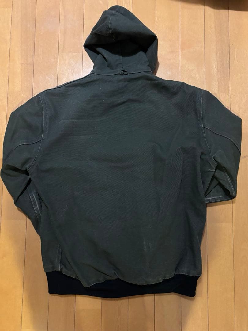 80s USA製 Carhartt アクティブジャケット MOS モスグリーン