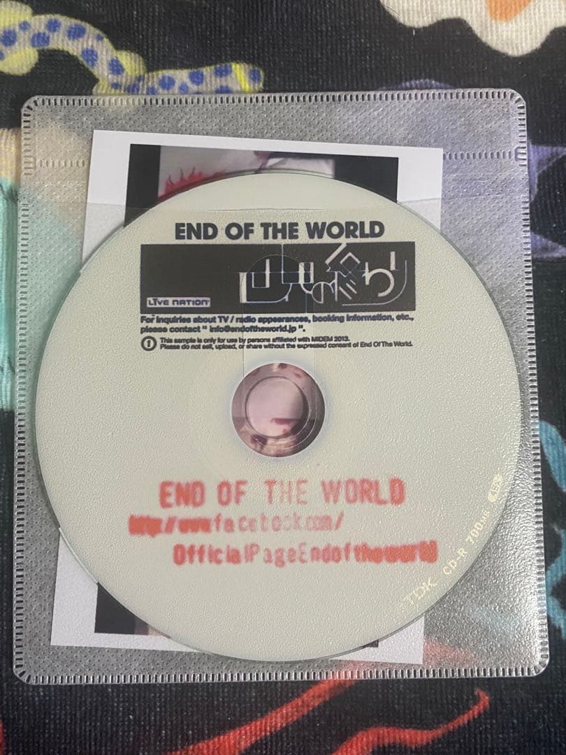 セカオワ 針なし時計&黒earth デモCD&EOTW プロモCD 原盤