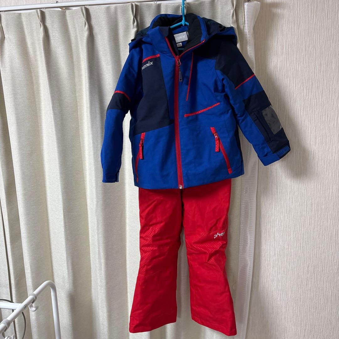 スキーウェア 上下セット　キッズ　phenix スノーウェア　雪遊び