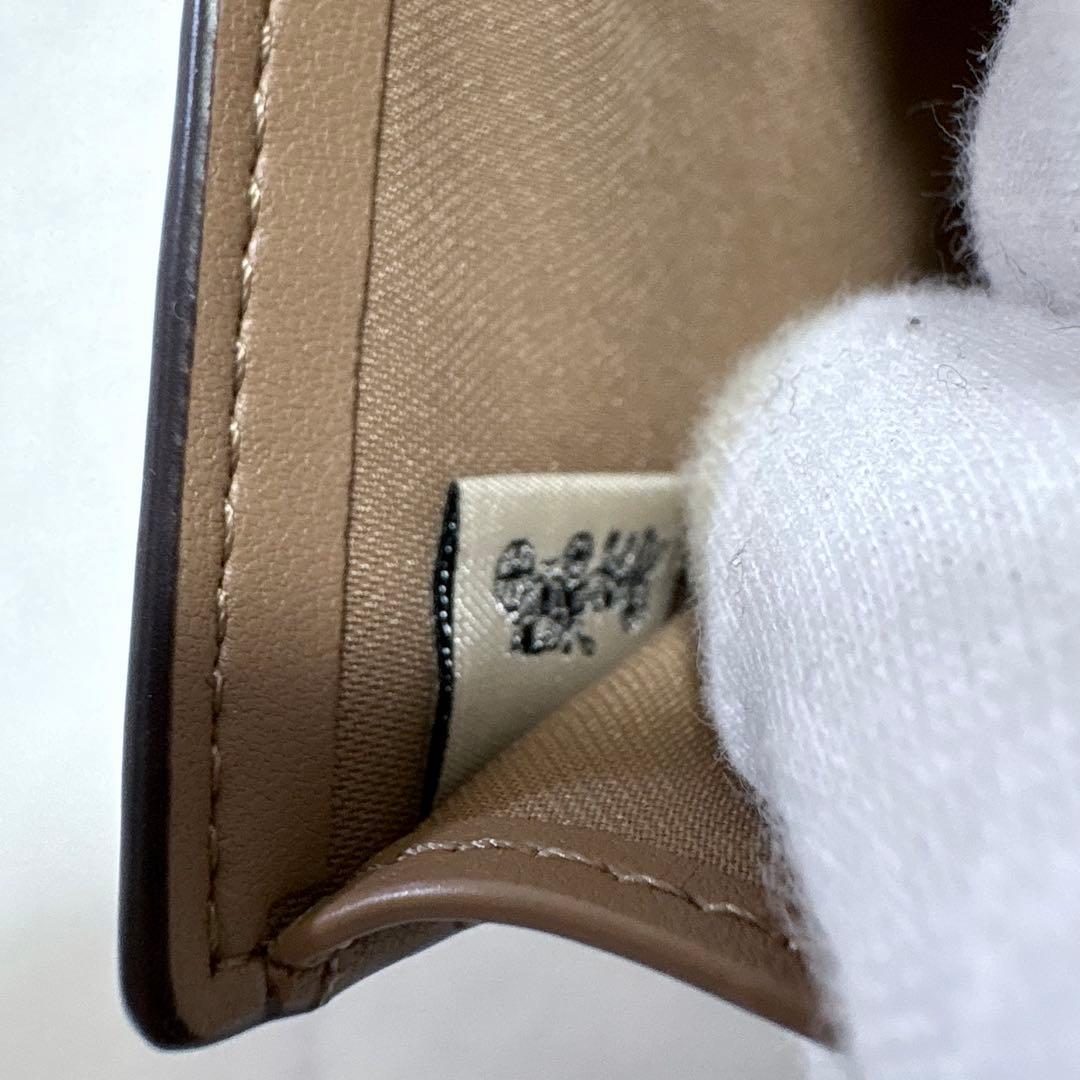 極美品 COACH オリガミ スモール トライフォールド ウォレット 財布