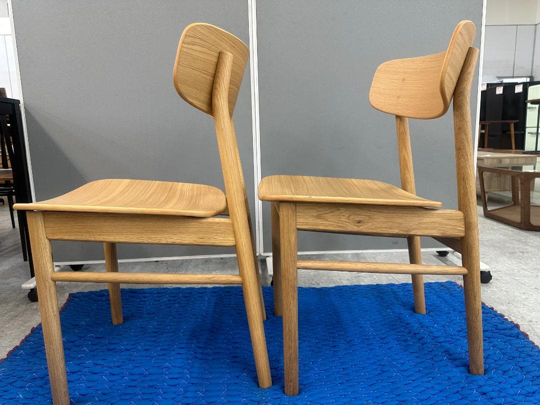 無印良品　ダイニングテーブルセット　イス2脚　ブラウン