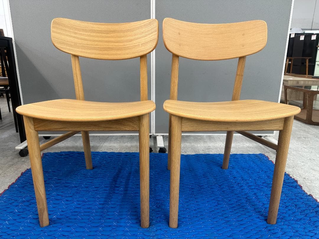 無印良品　ダイニングテーブルセット　イス2脚　ブラウン