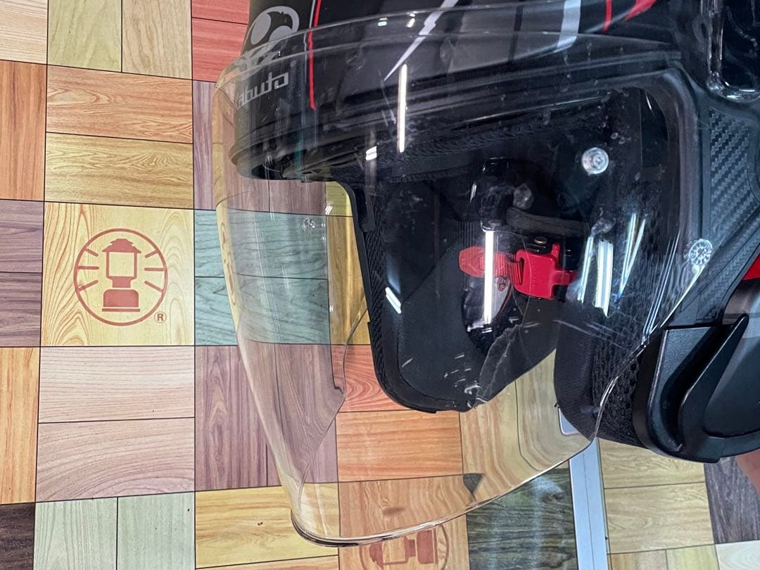 Kabuto ヘルメット ブラック/レッドXLサイズ