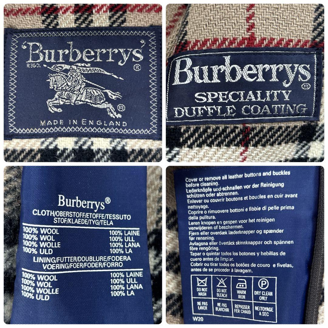英国製 Burberrys’ ヴィンテージ ダッフルコート ノバチェック 黒