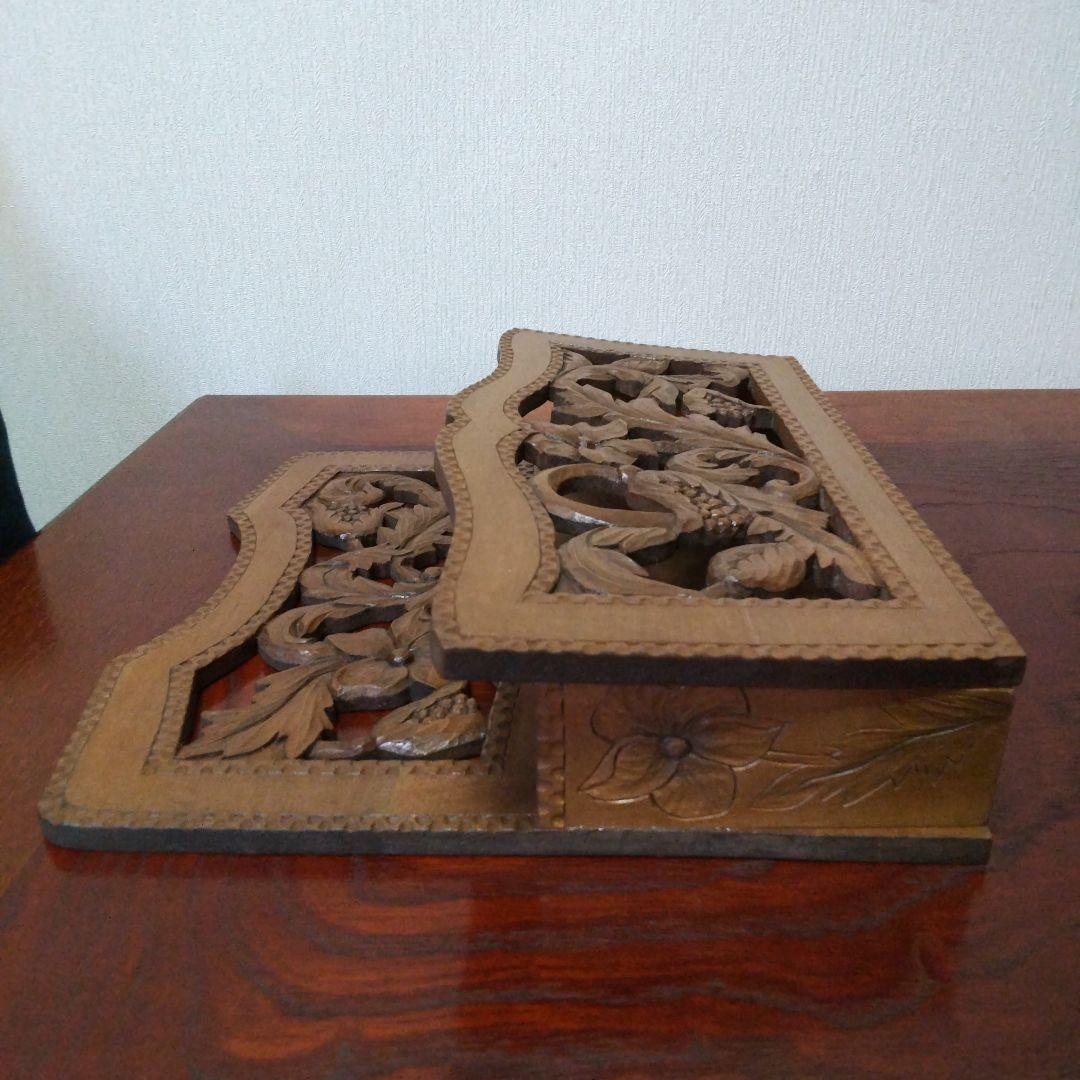 木彫 レターラック、マガジンラック 手作り