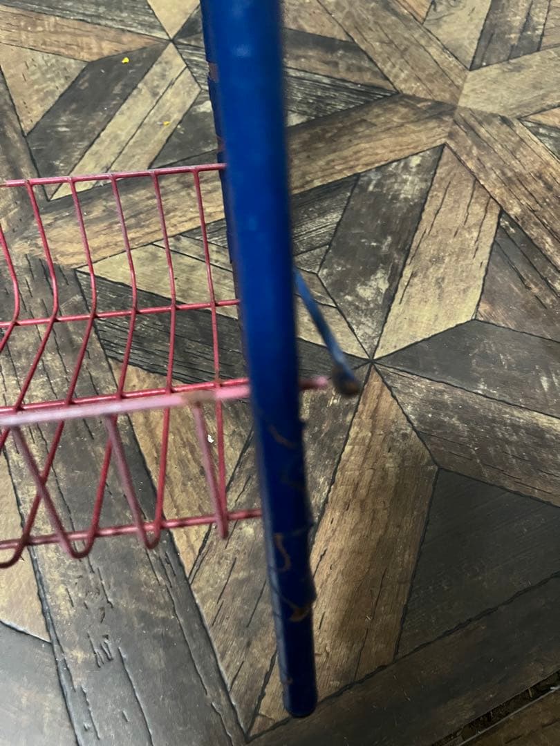 ワイヤーラック レトロポップ 昭和レトロ 当時物 小物入れ