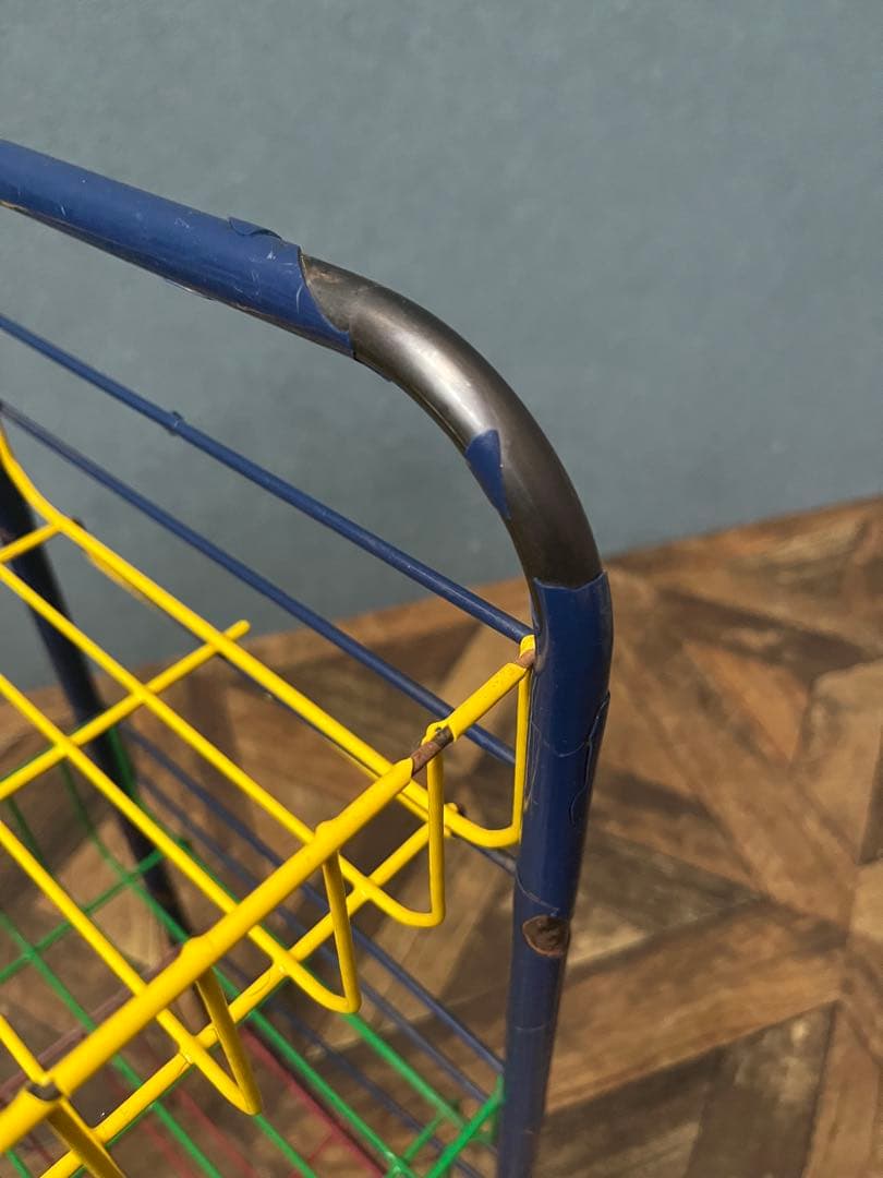 ワイヤーラック レトロポップ 昭和レトロ 当時物 小物入れ