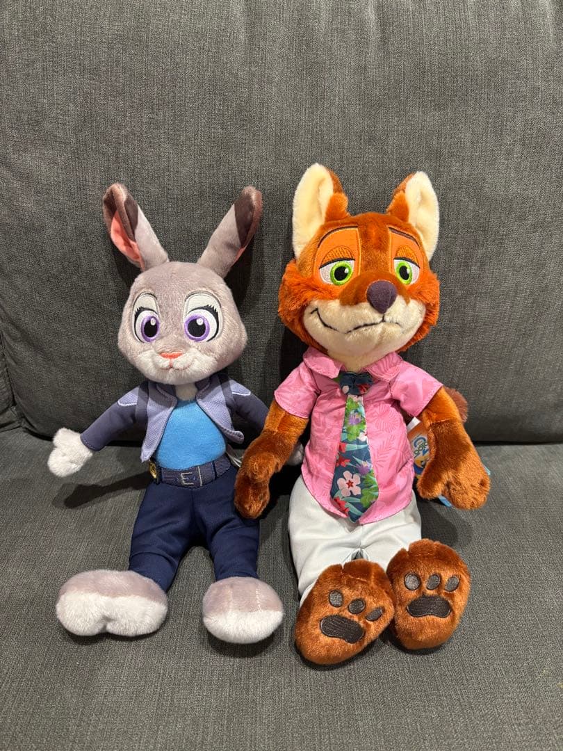 ディズニーストア　ズートピア2 ニック　ジュディ　ぬいぐるみ