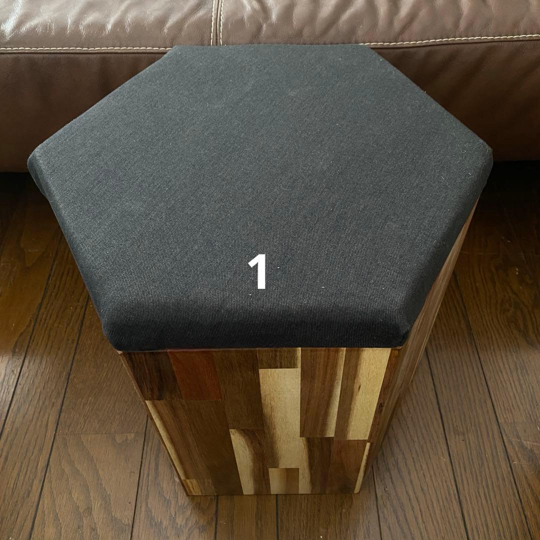 DIY 六角形スツール収納　一個