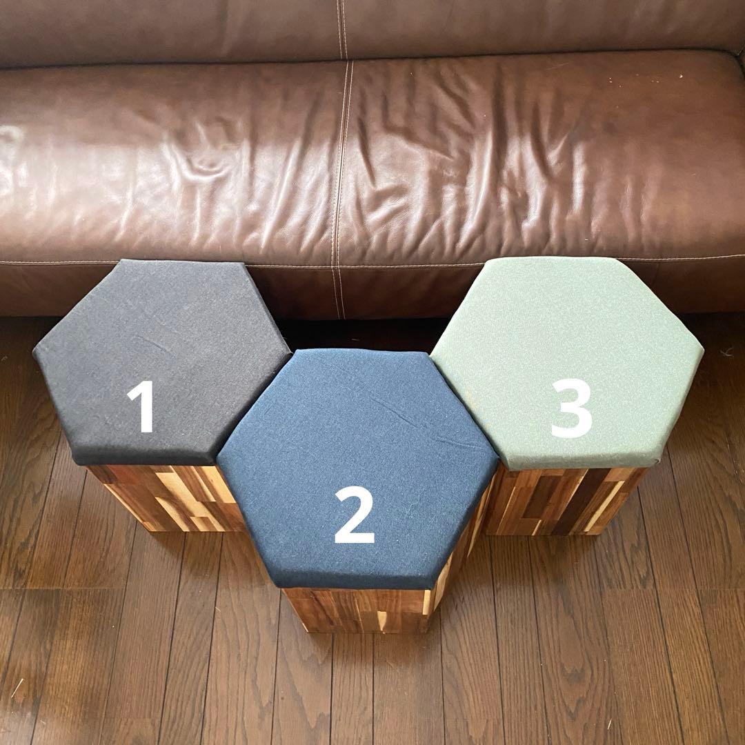 DIY 六角形スツール収納　一個
