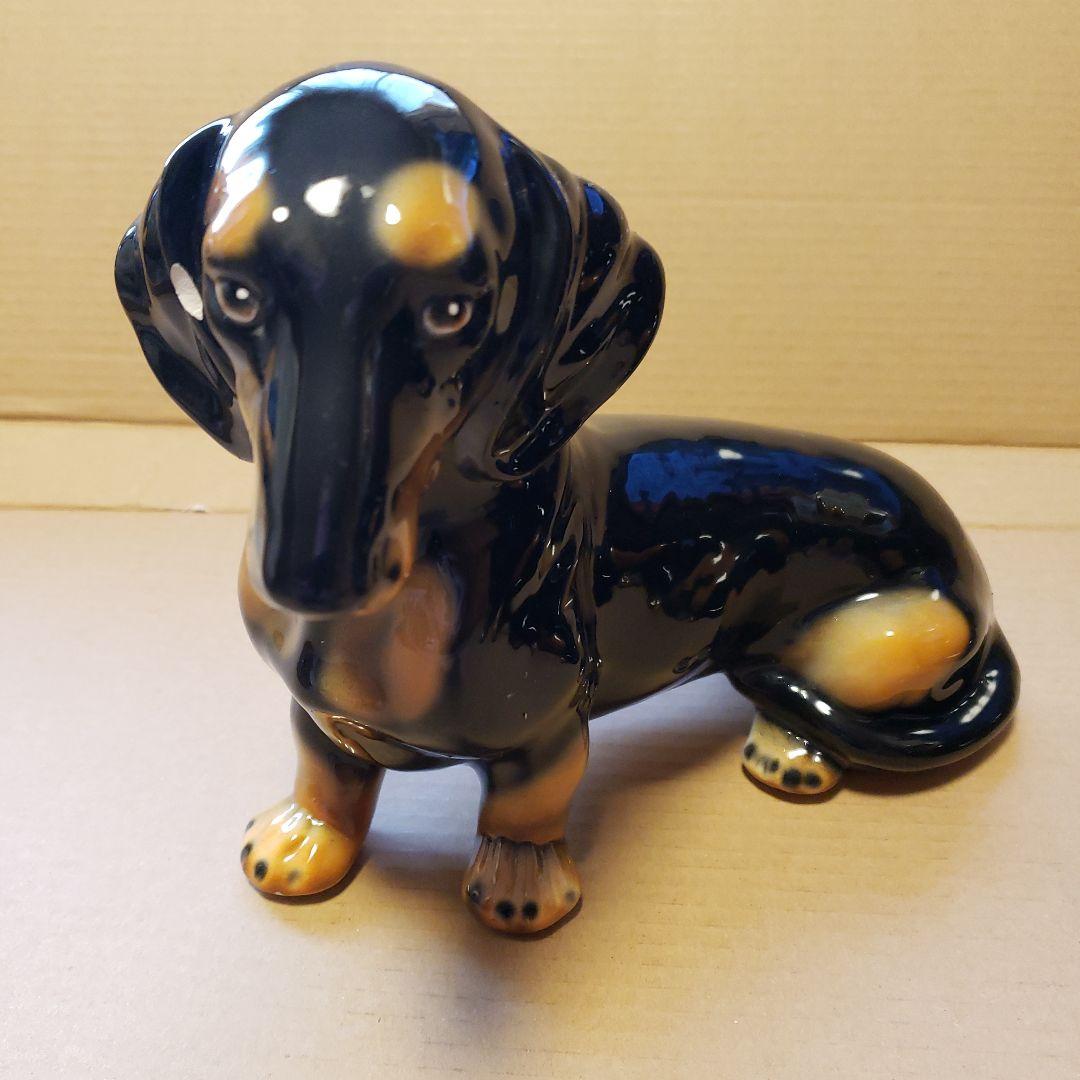 ダックスフンド (親子) 置物