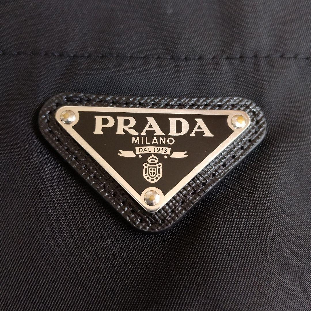PRADA プラダ 22ss ナイロン 半袖シャツ 三角ロゴ ブラック S