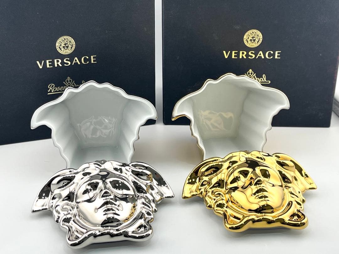 f142 美品　希少　ヴェルサーチ×ローゼンタール　コラボ　メデューサ　オブジェ
