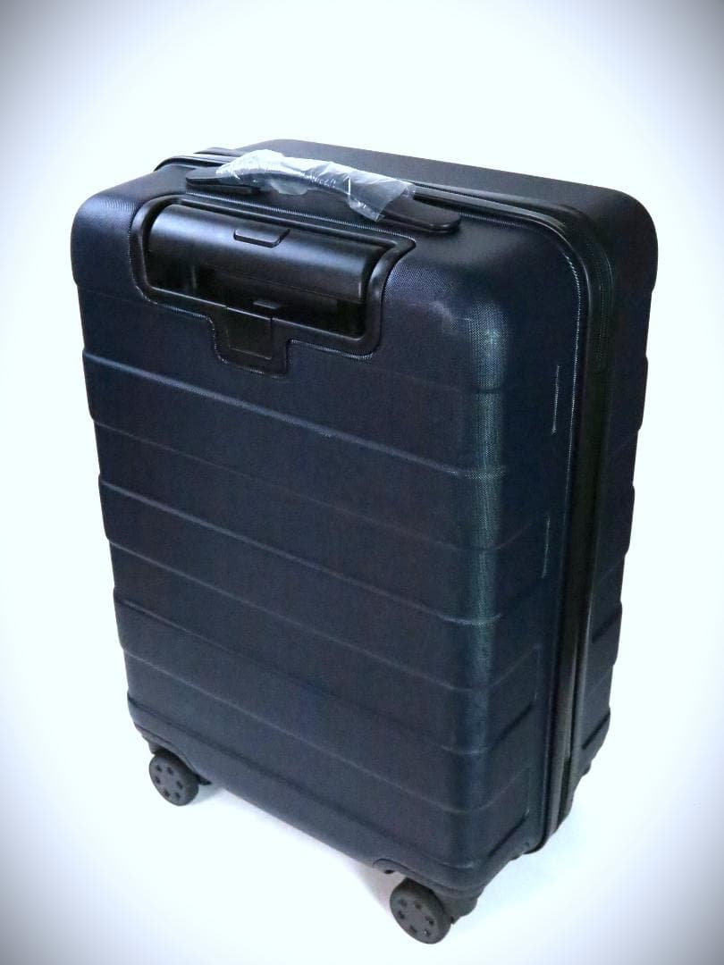 無印良品バーの高さを自由に調節できる ストッパー付ハードキャリー35L濃紺