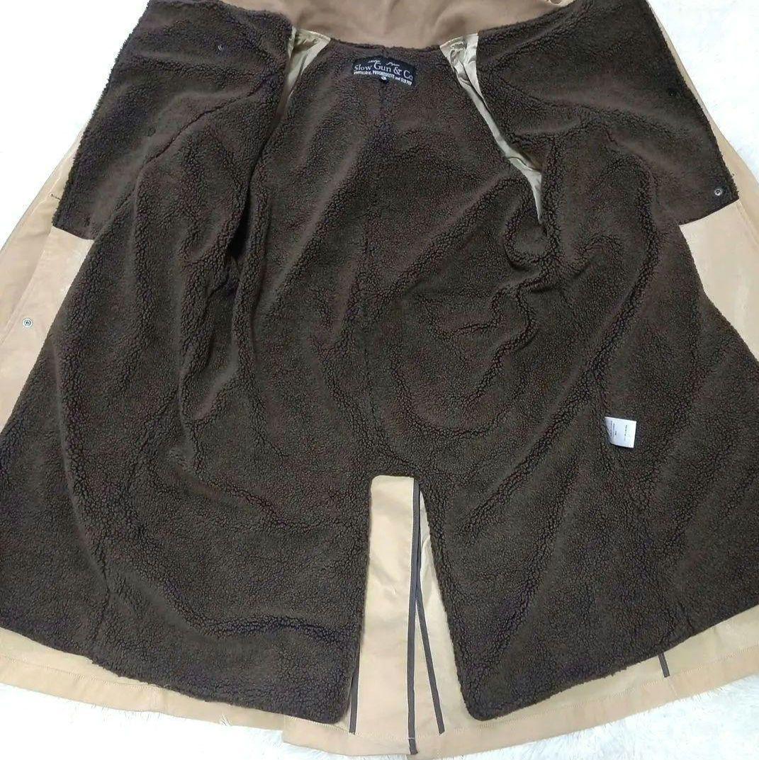 スロウガン Slowgun&co 2way 肉厚ボアライナー付きコート 光沢