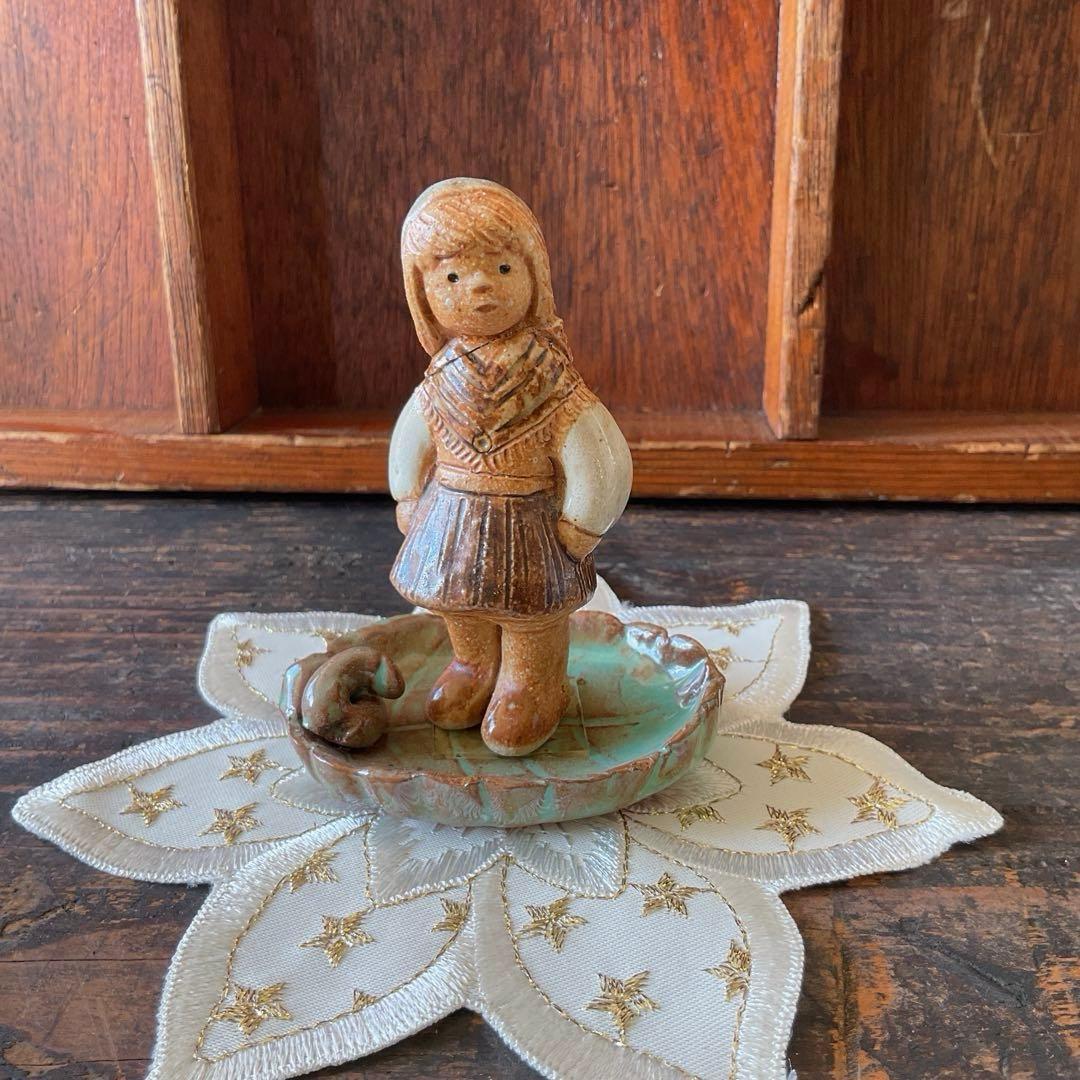 【訳あり】 ルーテボ工房の陶製人形『Lisskulla』 ★ 北欧雑貨