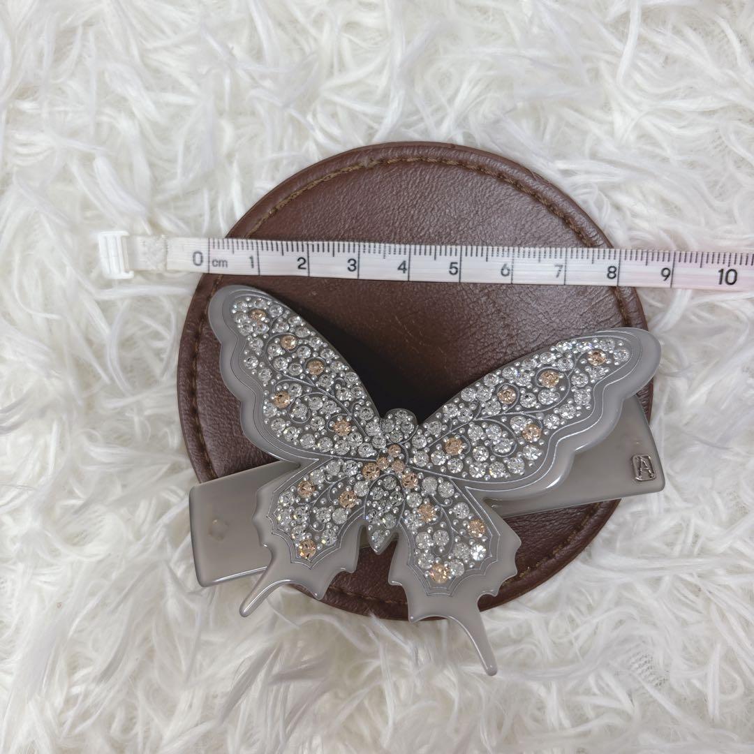 【美品】アレクサンドルドゥパリ　バレッタ　ラインストーン