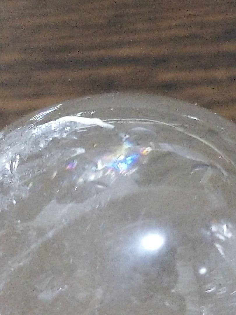 天然石■スモーキールチルクォーツ■虹入り■エッグ■卵■たまご■台座付き■レア