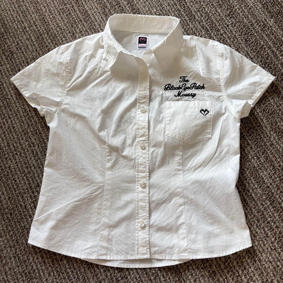 moussy black eye patch シャツ