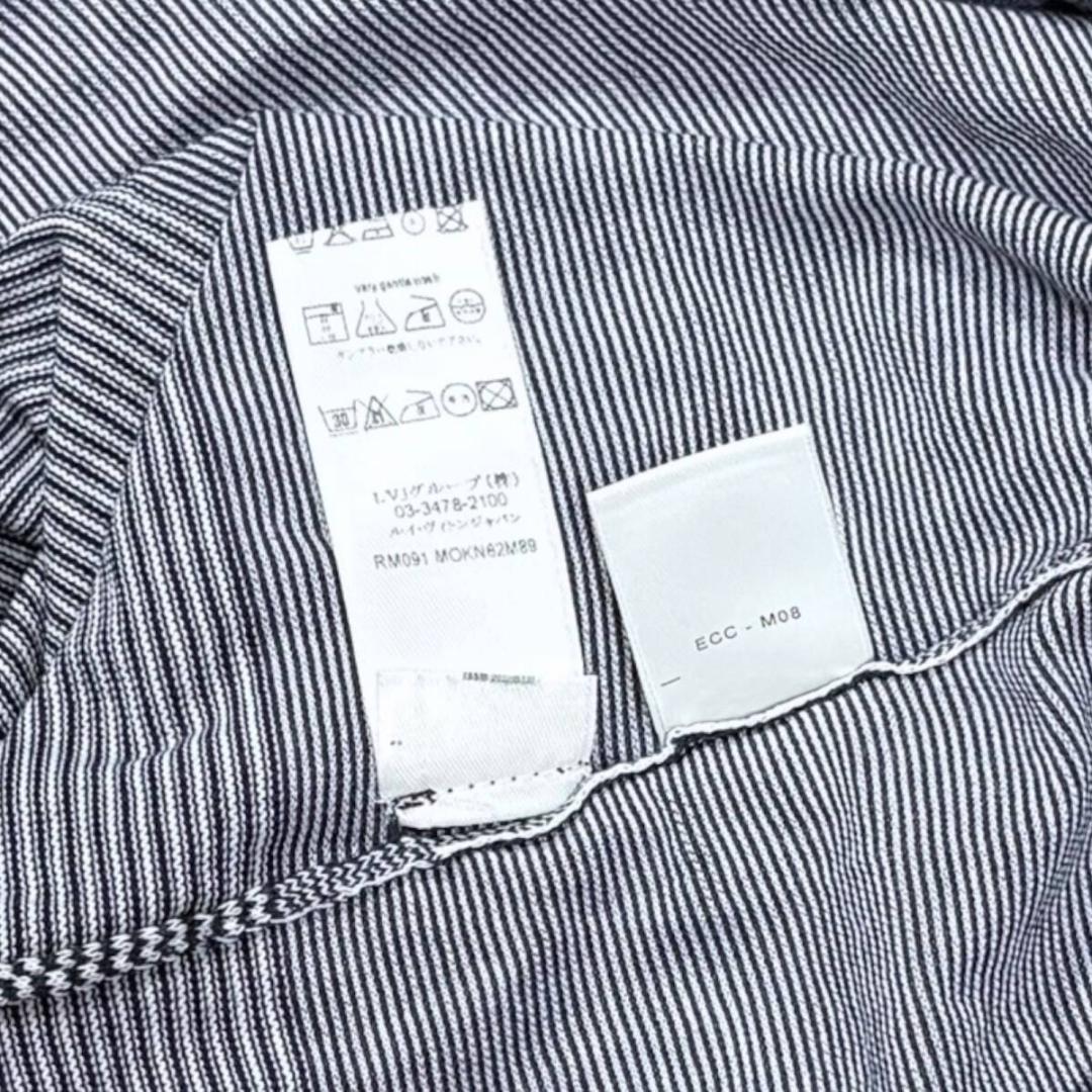 ルイヴィトン カットソー Tシャツ 長袖 ロンT ボーダー Vネック リブ S