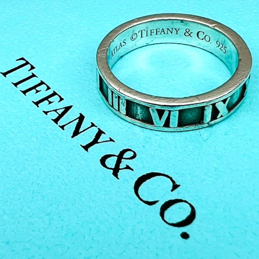【美品】TIFFANY リング 指輪 アトラス 5号 シルバー 925 小さめ
