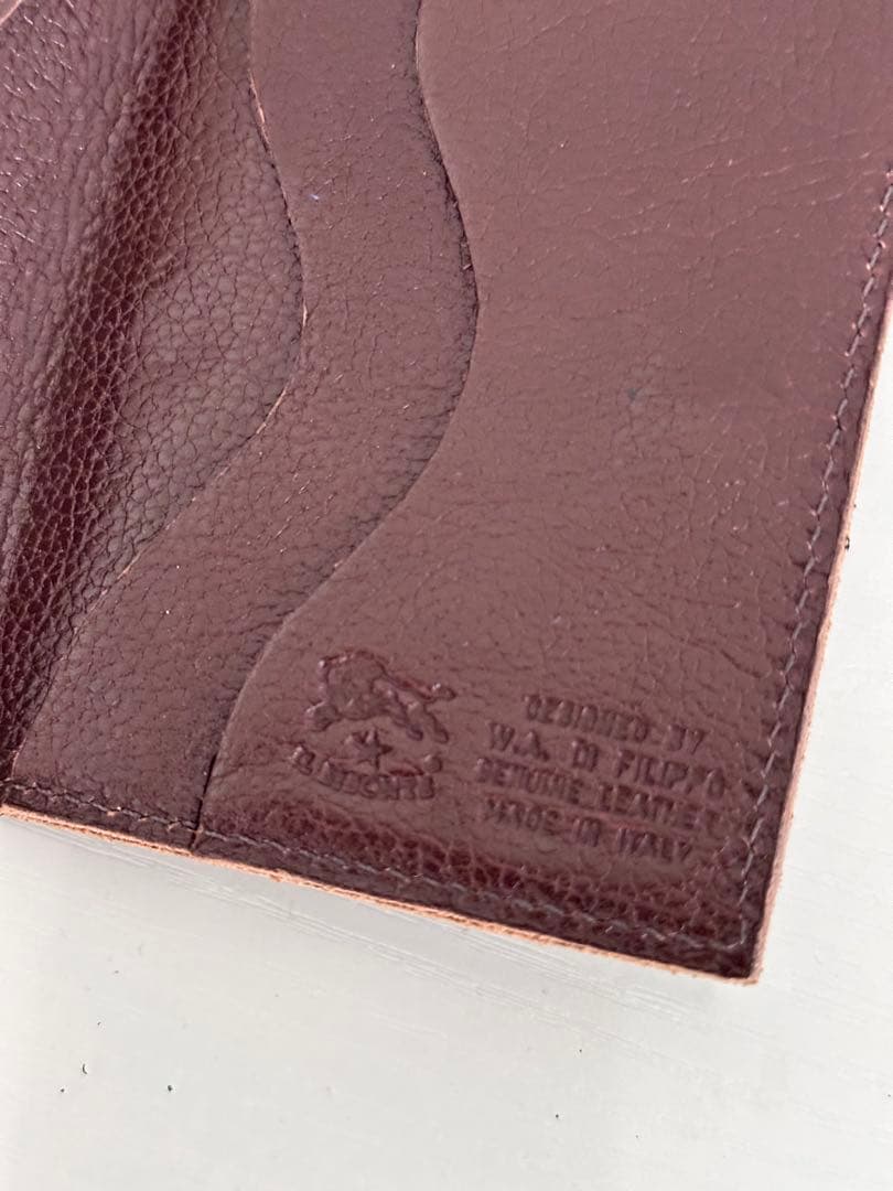 【イルビゾンテ】新品未使用 レザー製三つ折り財布 ダークブラウン